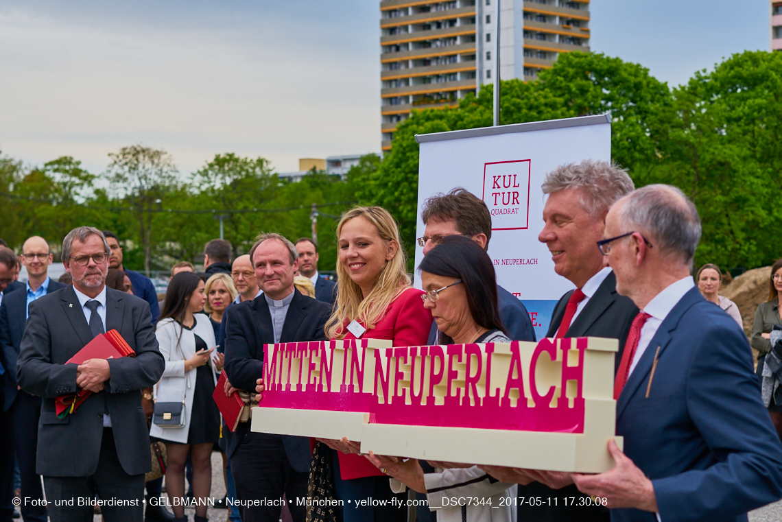 11. Mai 2017 - Grundsteinlegung für die LOGE und dem Kulturquadrat in Neuperlach